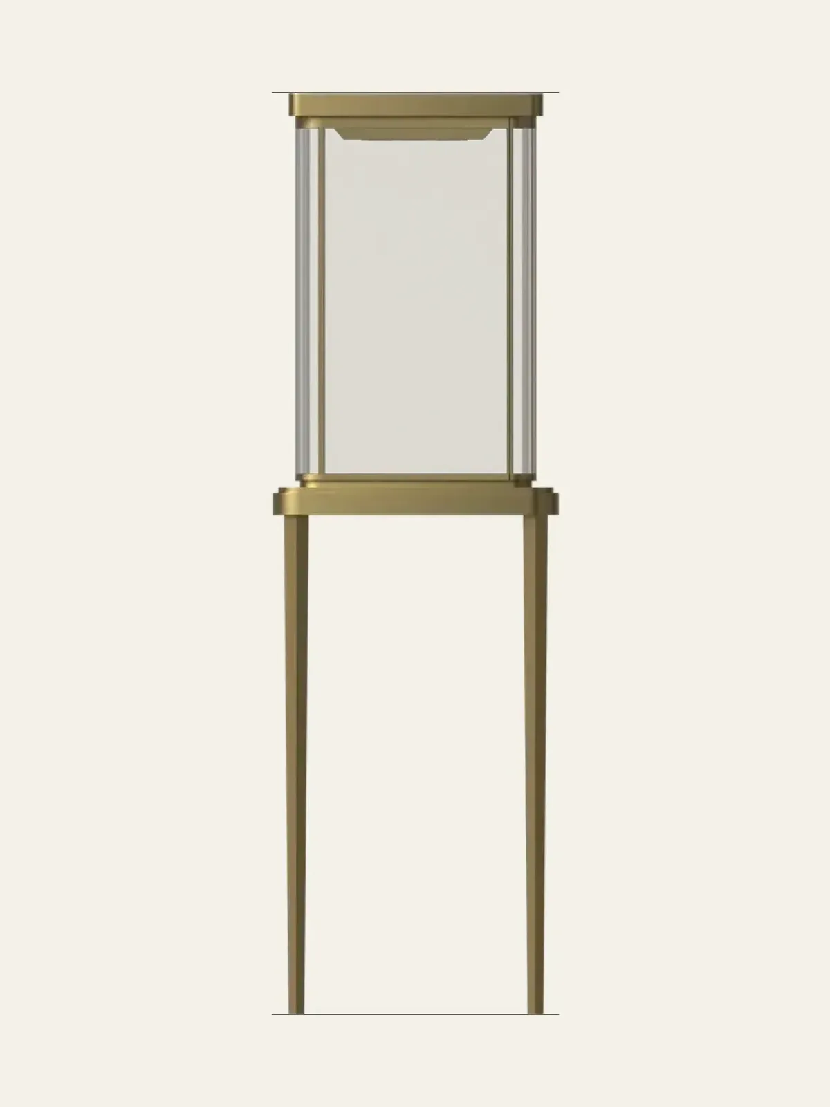 side view of rounded-corner tall cabinet 1