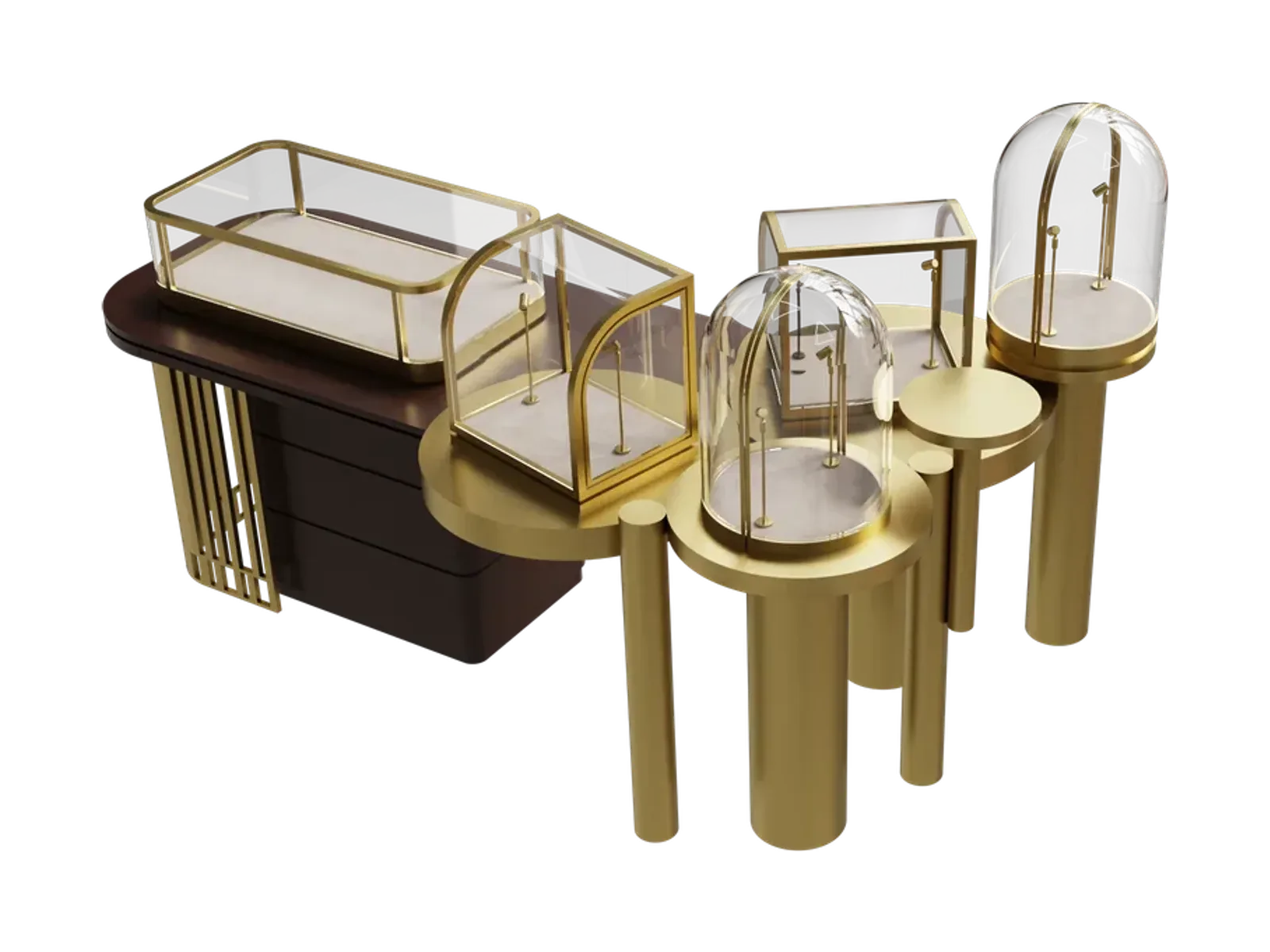 Irregular-Shaped Jewelry Showcase view 4