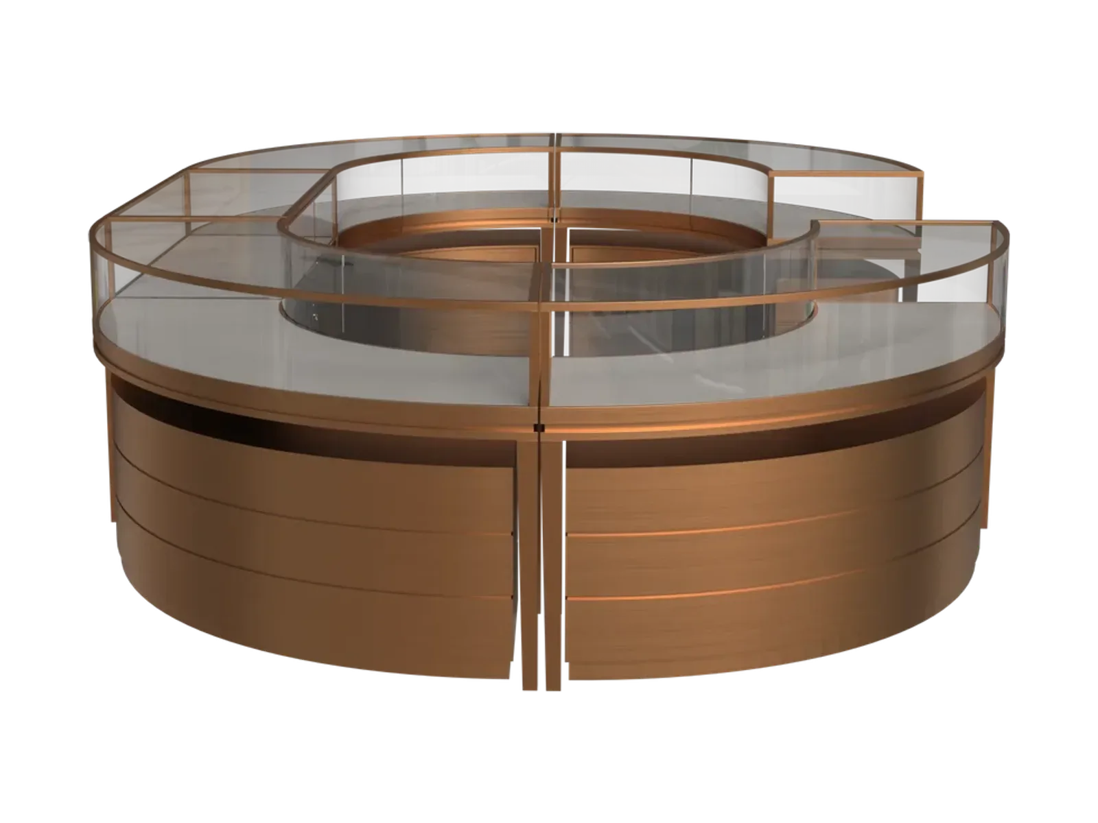 Round Fan-Shaped Jewelry Cabinet 1 view 1