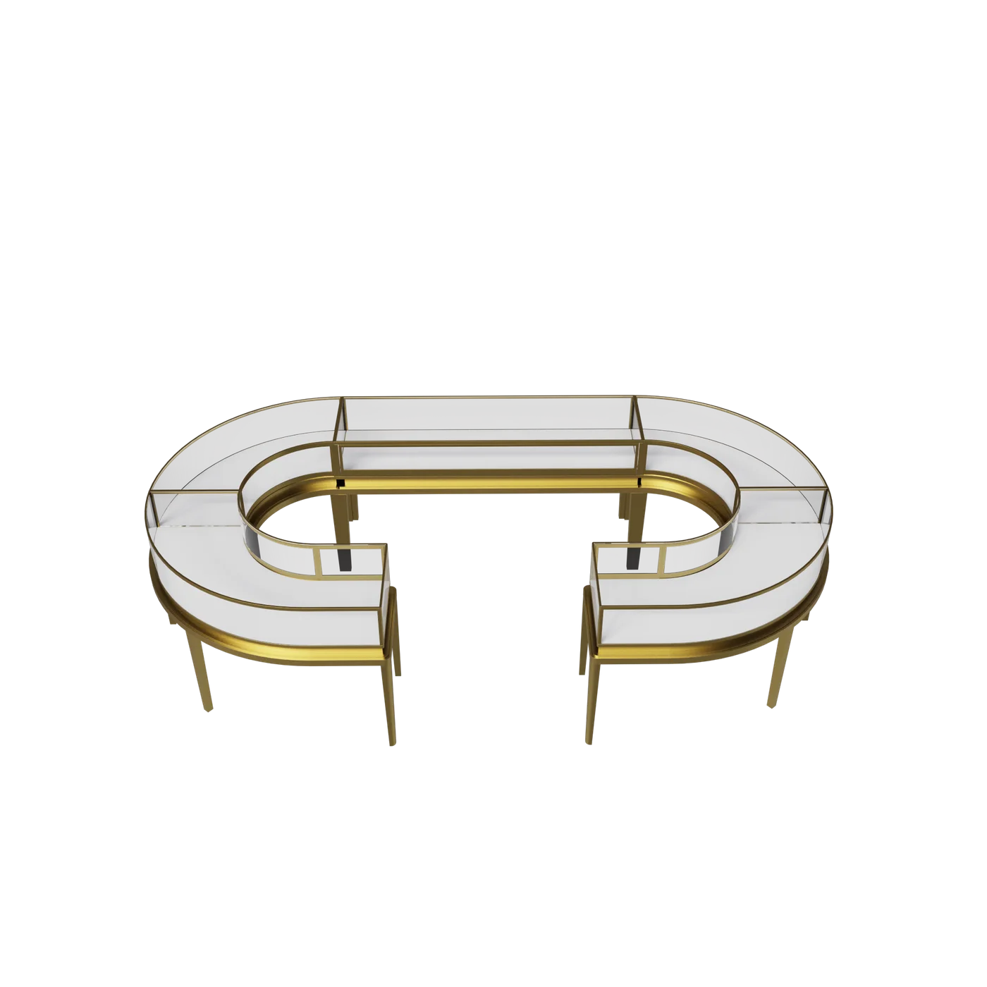 Round Fan-Shaped Jewelry Cabinet 8 view 2